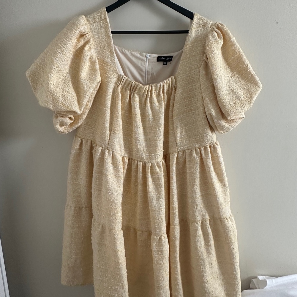 Sister Jane Yellow Tweed Dress